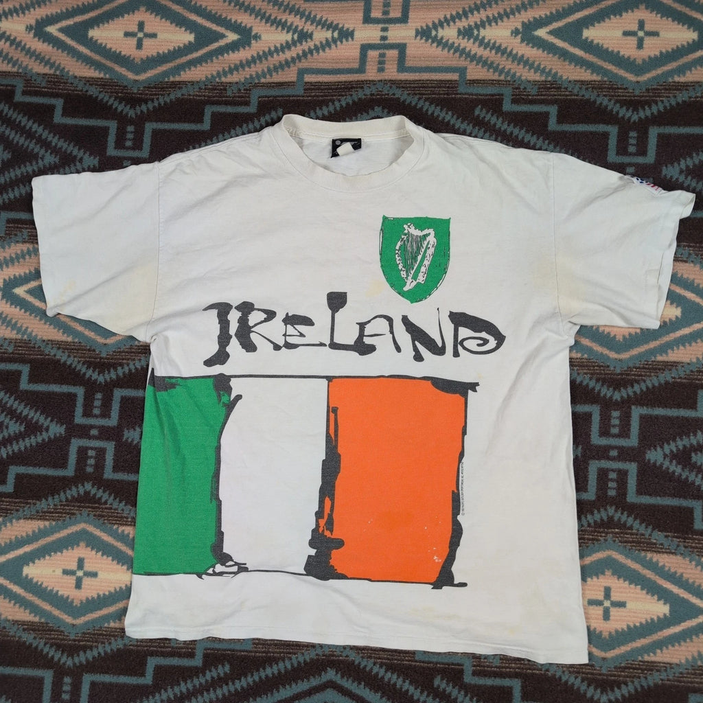 Vintage 1994 Ireland 1994 World Cup Soccer Football Irish Pride XL Made In USA