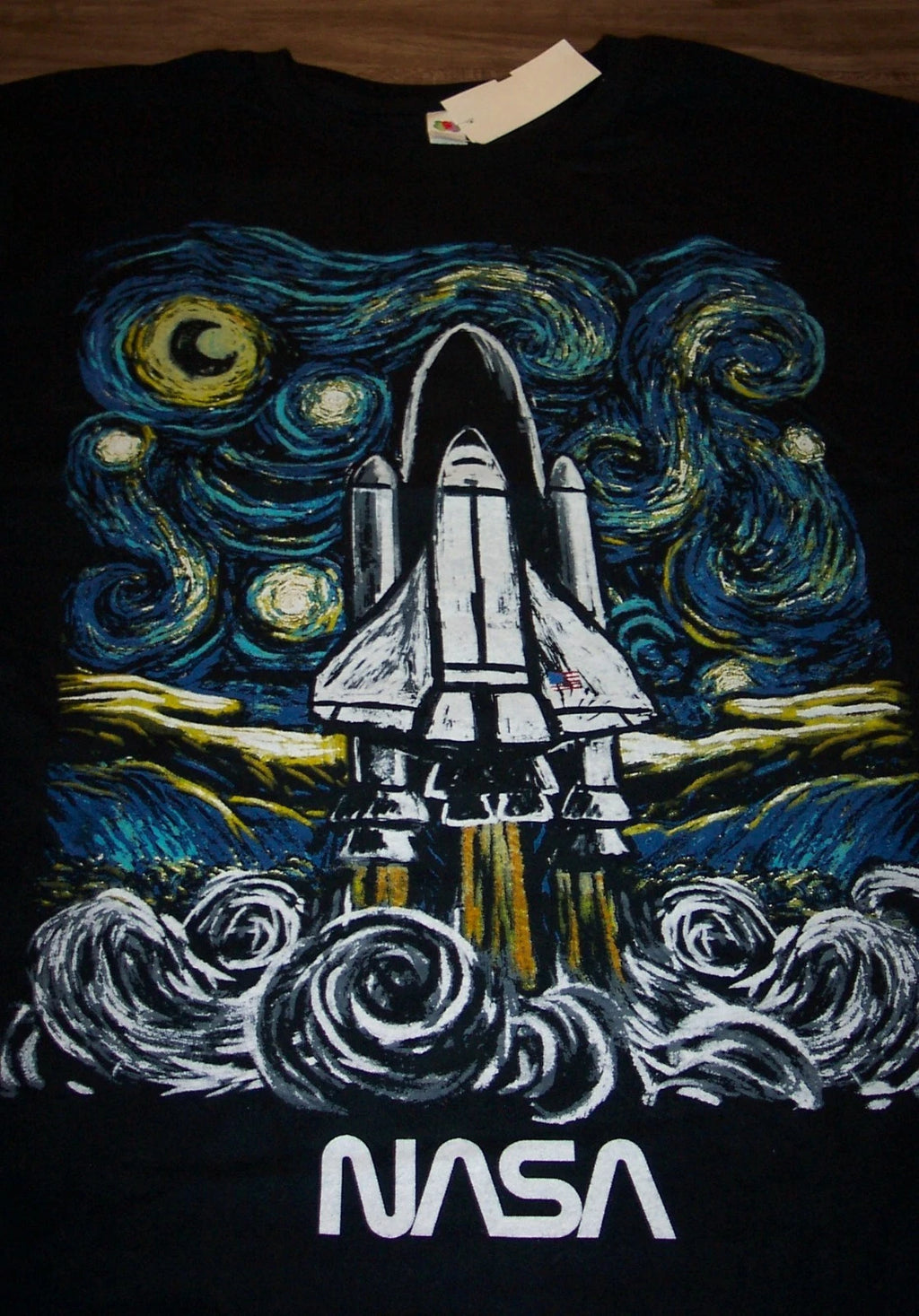 NASA POP ART Spaceship Rocket T-Shirt MENS SMALL NEW w/ TAG