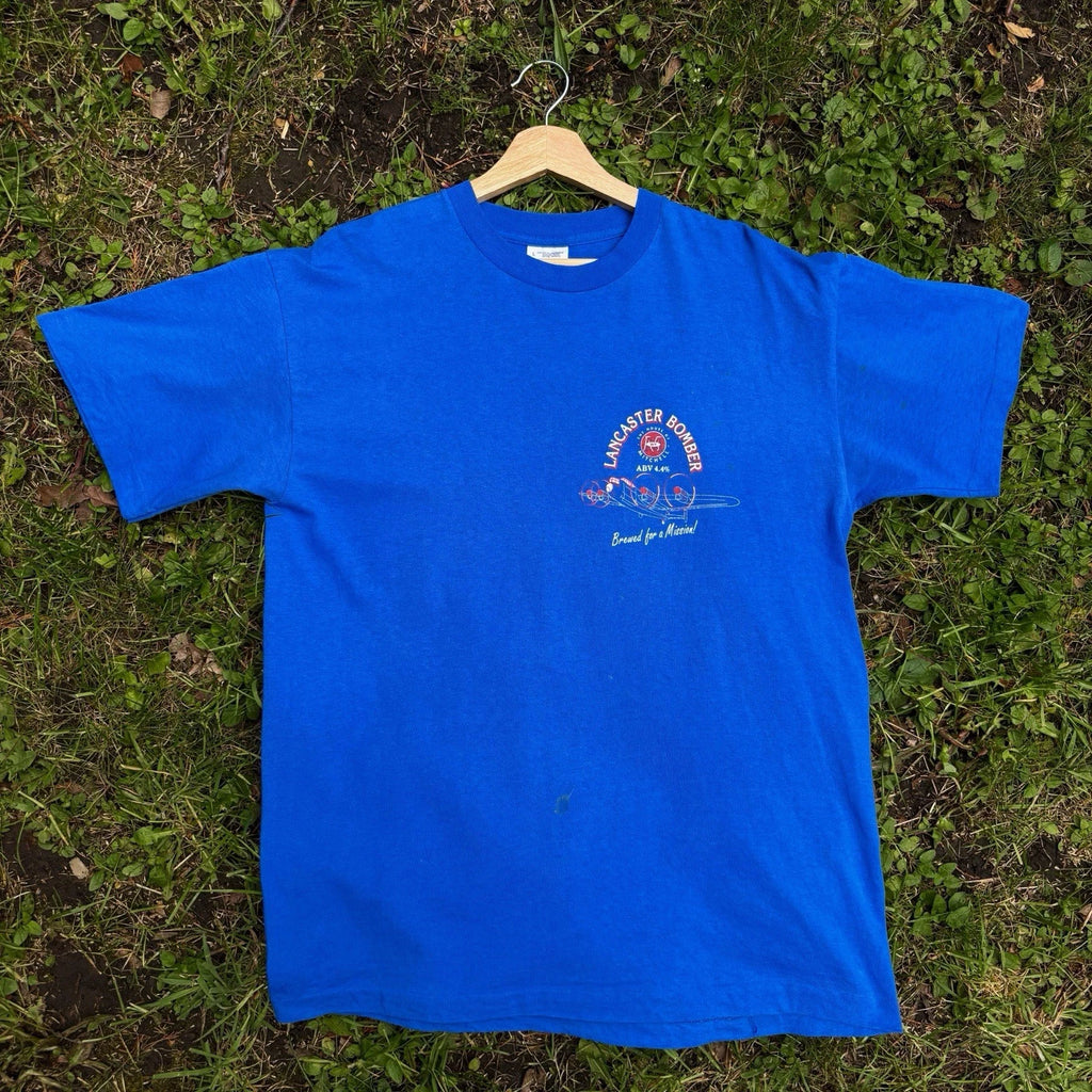 Screen Stars 90s Lancaster Bomber Ale Graphic T Shirt Black (L)
