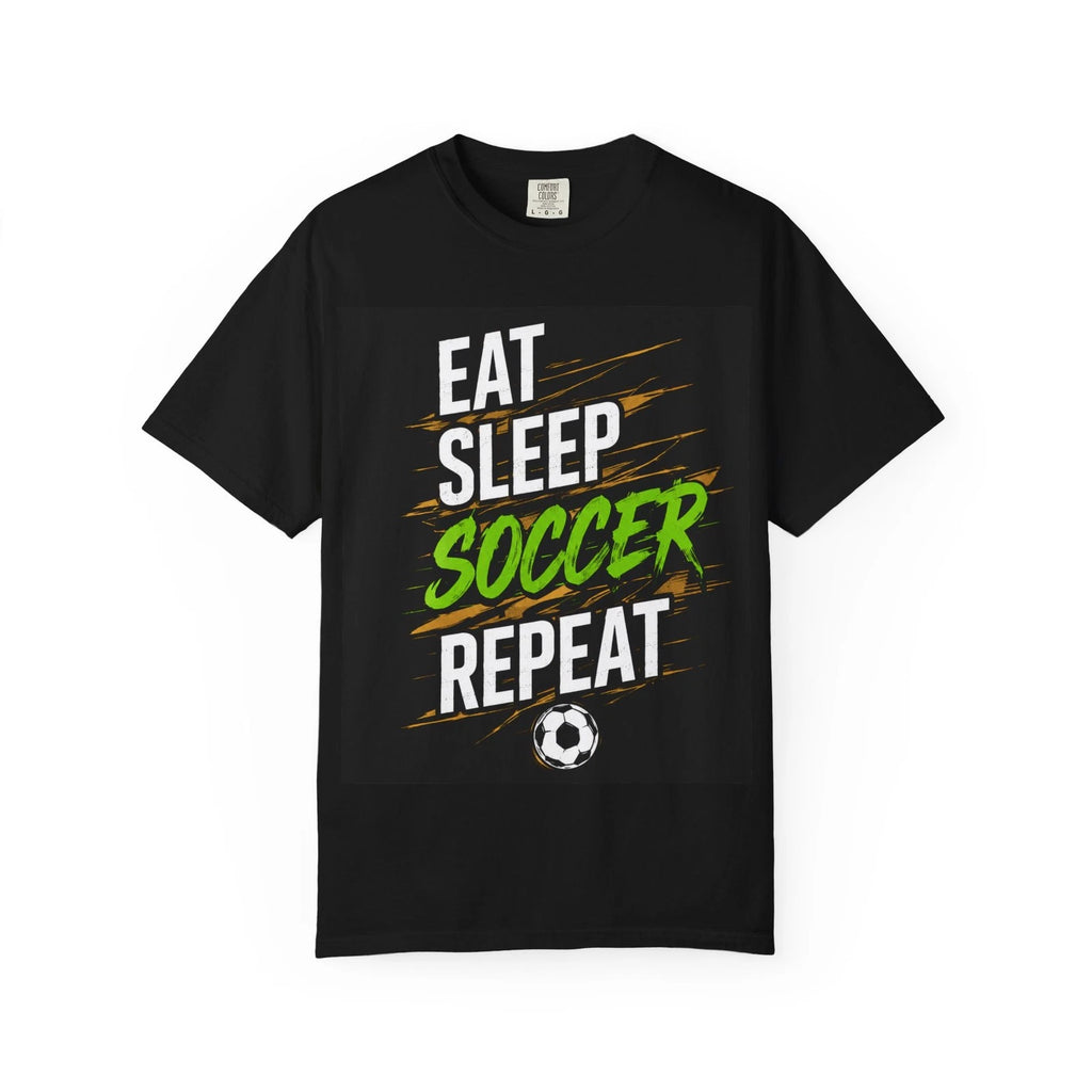 Eat Sleep Soccer Repeat T-Shirt | Soccer Graphic Tee