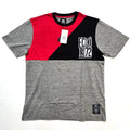 Ecko Unltd Men's T-Shirt Gray Marled Red Black Design Graphic T-Shirt EO12K955