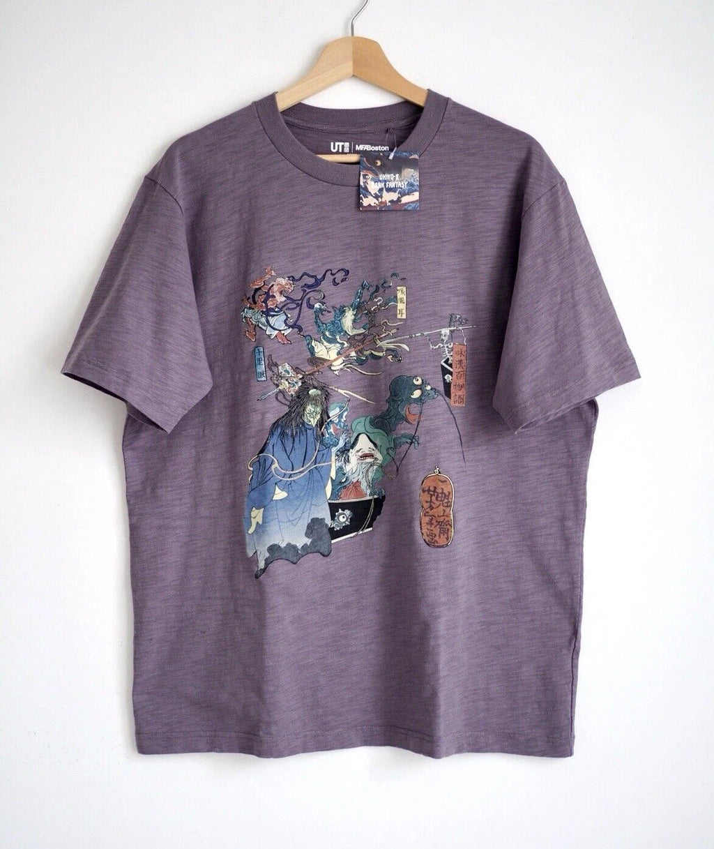 Ukiyo Dark Fantasy Uniqlo Size Large Graphic Japanese Art T Shirt