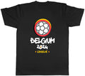 Personalised Belgium 2024 Mens T-Shirt Football Soccer Supporter Fan Tee Gift