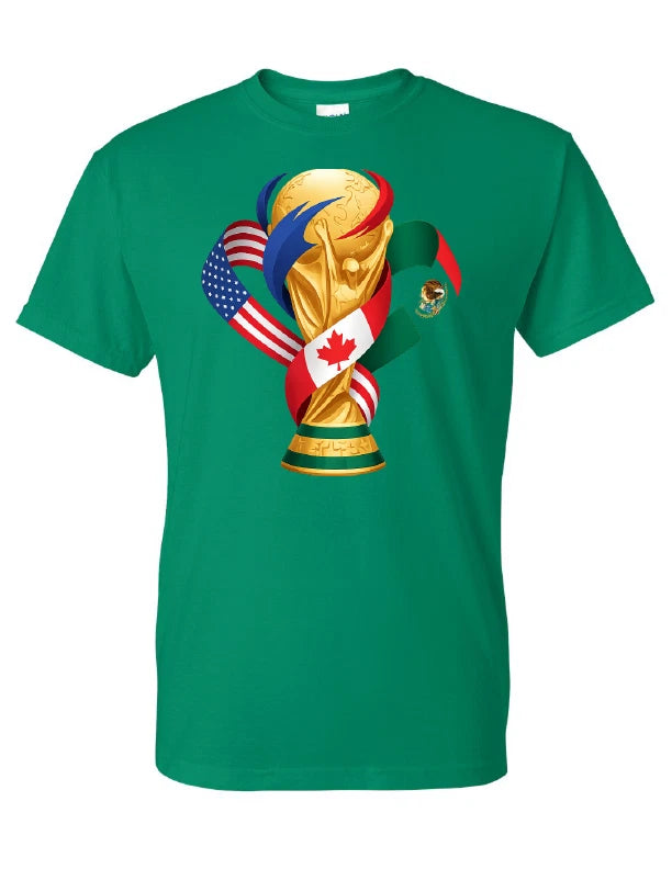 FIFA 2026  tee World Cup T-Shirt Soccer Graphic Tee USA Football Fan Green tee