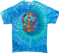 Buy Cool Shirts Funky Peace Sign Tie Dye T-shirt