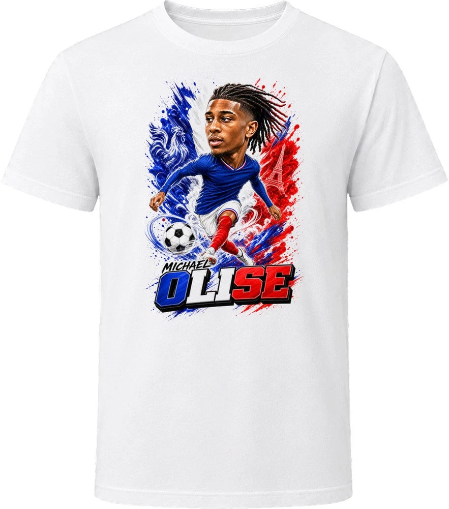 Michael Olise France Soccer Caricature 2026 World Cup T Shirt