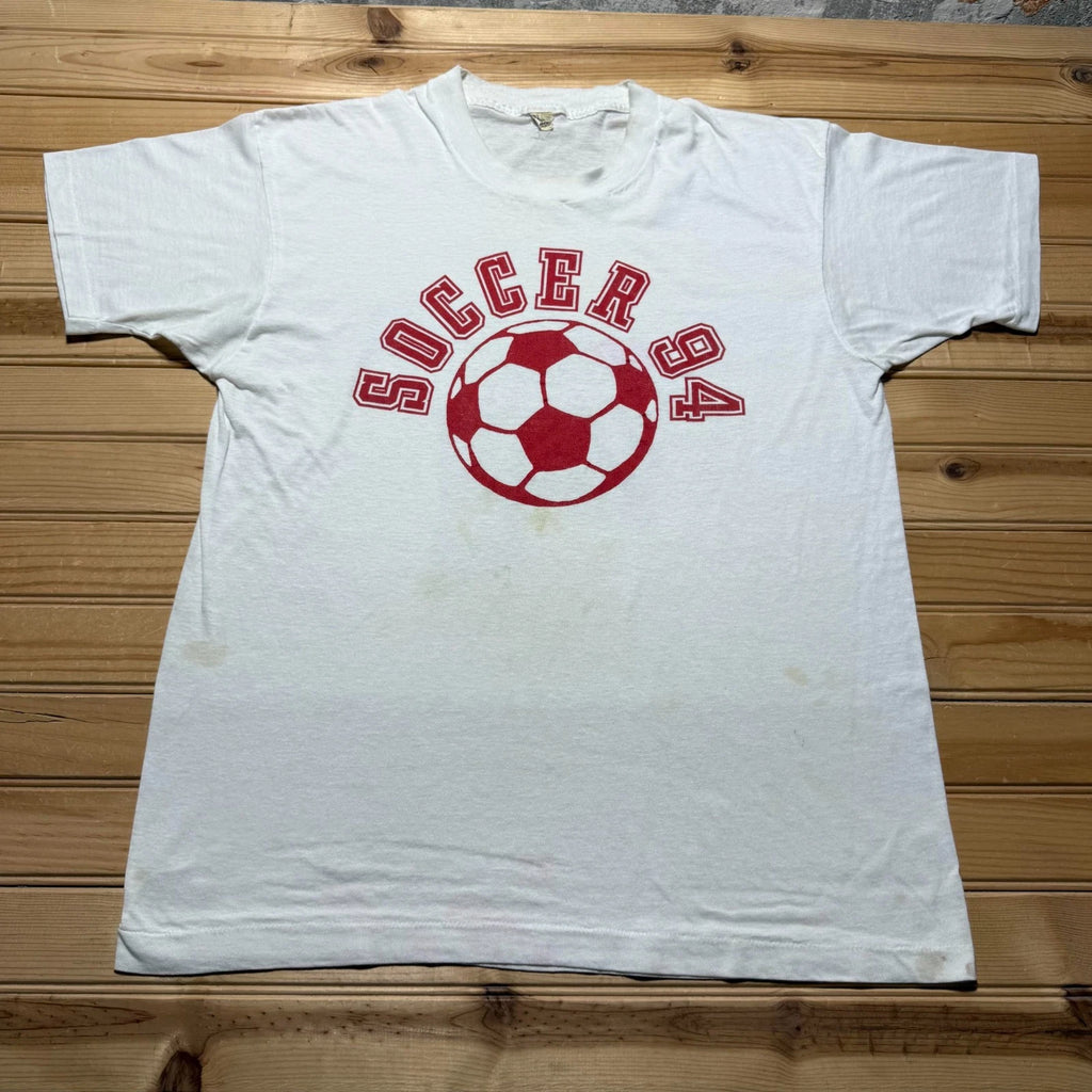 Vintage 1994 Soccer Ball Football Athletic Sports Graphic T-Shirt USA - XL