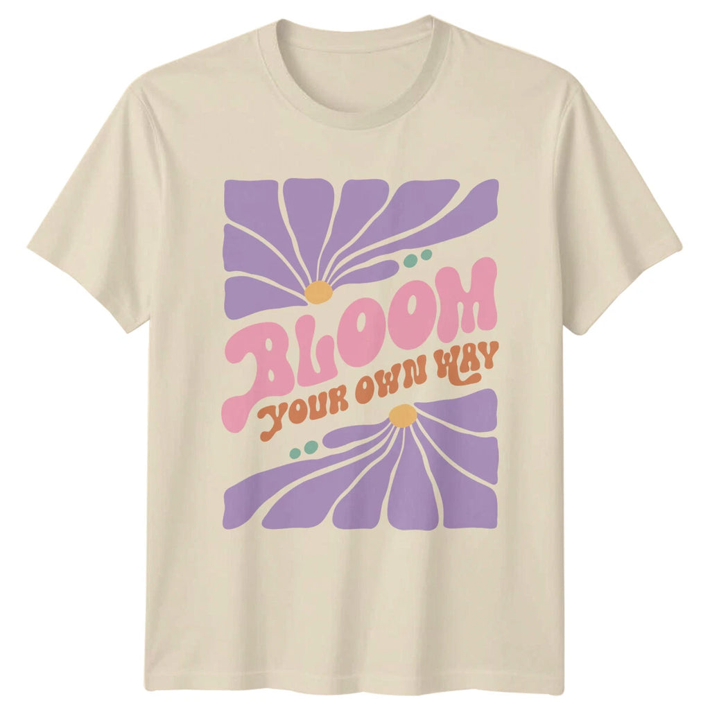 Bloom Your Own Way Floral Boho Nature Women's Men's Graphic T-Shirt