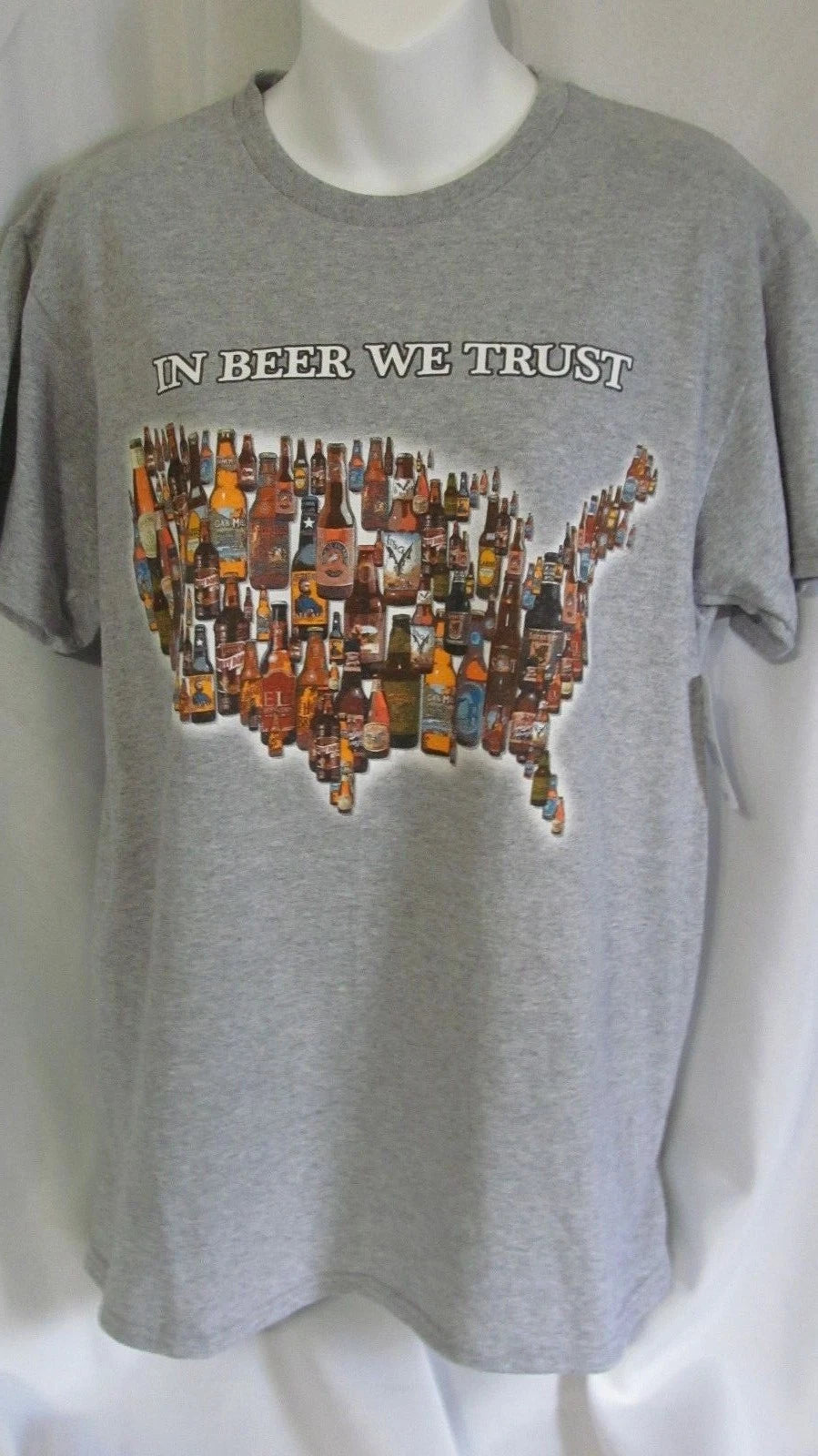 In Beer We Trust  T-Shirt, Drinker Shirt, Beer Shirt Mens M Med Party Shirt  #4