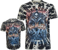 Tie Dye T-shirt Grim Reaper ROCK TIME Rockstar Guitar Skulls Glow inDark by Wild