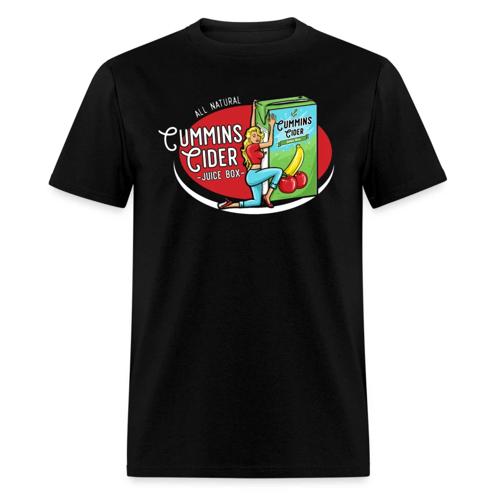 Cummins Cider Juice Box (Adult Sexual Humor) T-Shirt