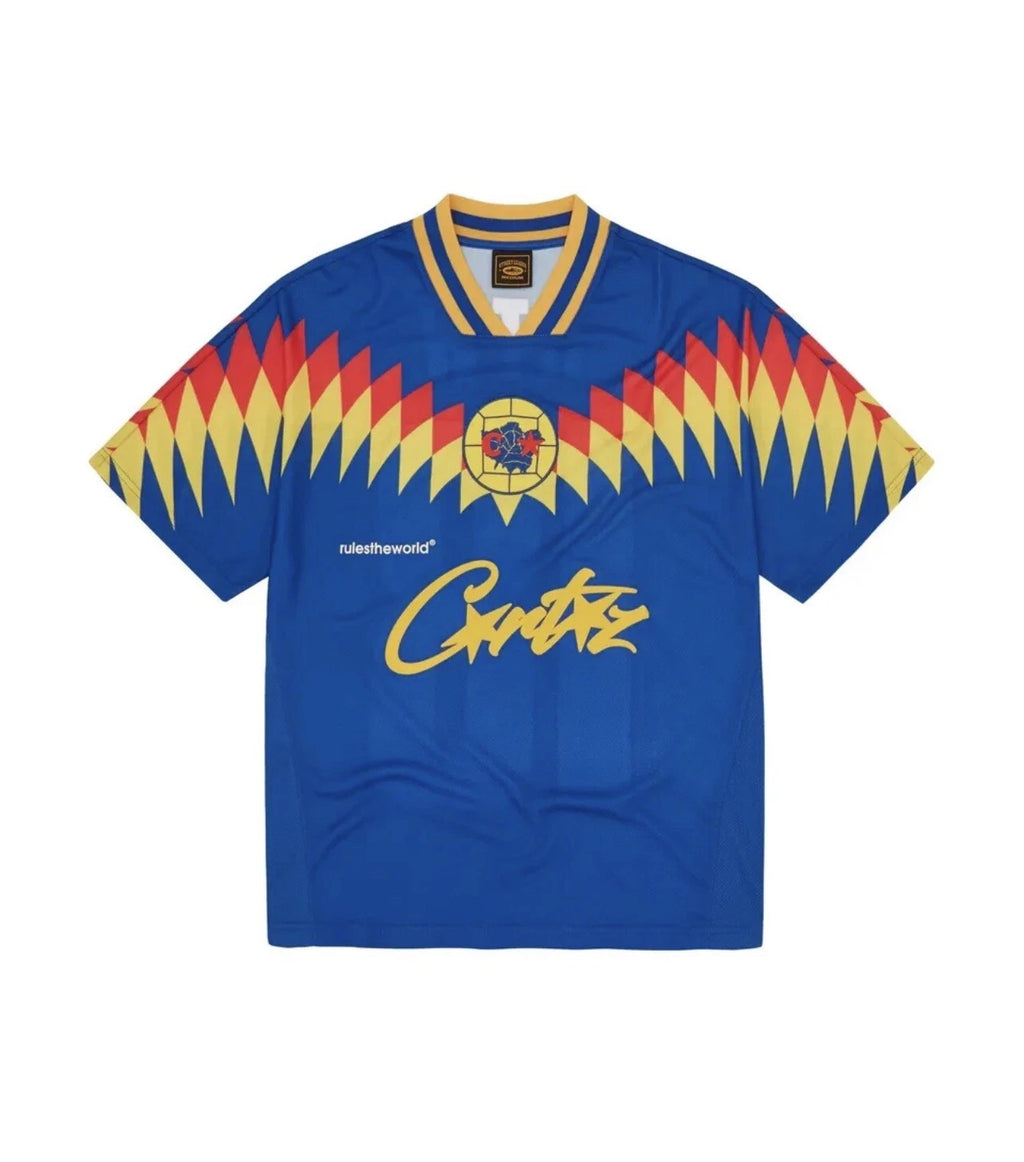 CRTZ Corteiz Club RTW Blue Football Soccer Jersey Shirt Medium ✅