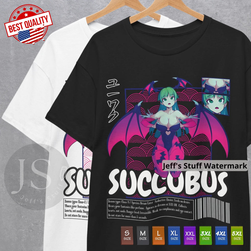 Succubus Waifu T Shirt Anime Lovers Sugoi Kawaii Manga Japanese Tee Cosplay