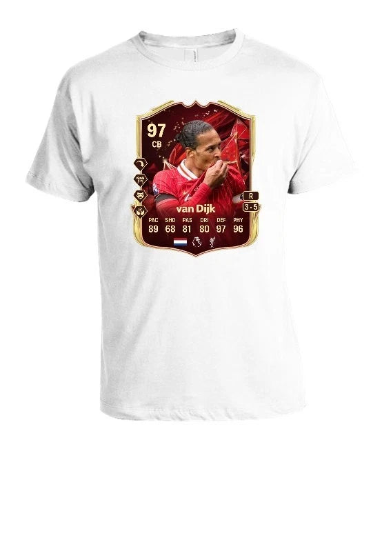 Virgil Van Dijk T-Shirt Adult & Kids sizes available
