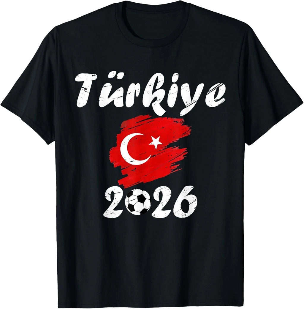 Turkey Football Supporter 2026 Soccer Fan Turkish Flag 2026 T-Shirt