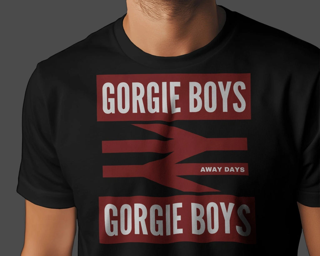 GORGIE BOYS Away Days T-Shirt | Edinburgh Hearts Maroons Jam Tarts Jambos Ultras