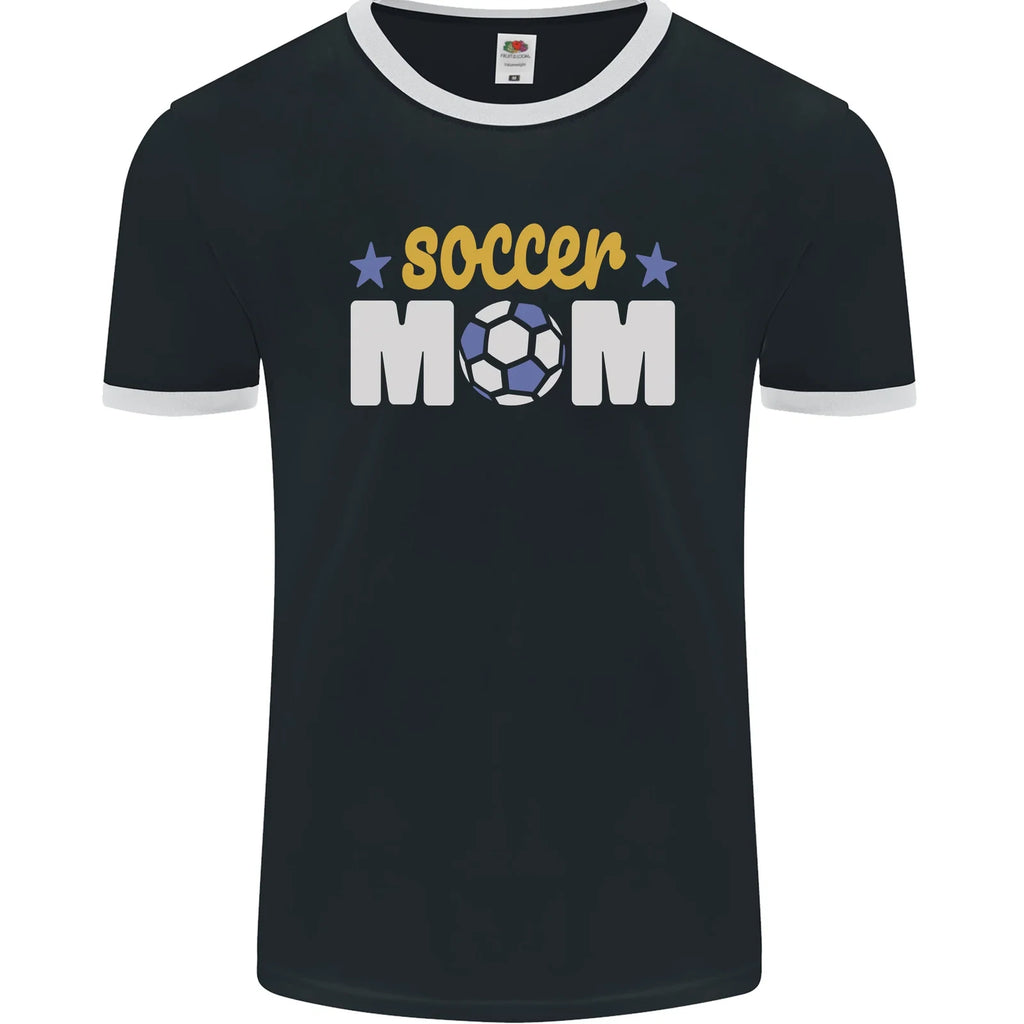 Soccer Mum Mom Mens Ringer T-Shirt FotL