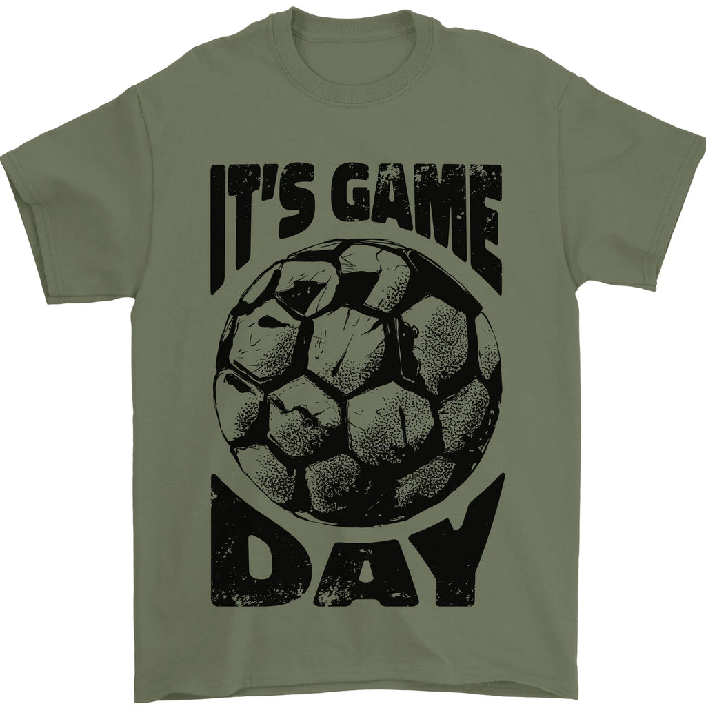 Football Its Game Day Soccer Mens T-Shirt 100% Cotton