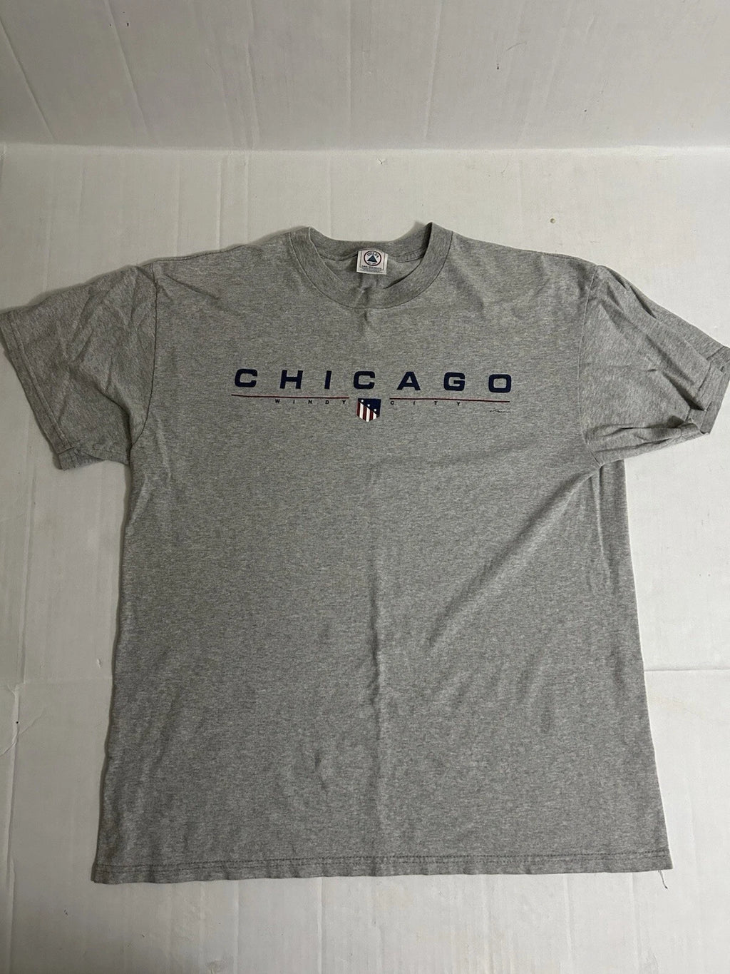 Chicago Fire Windy City Soccer Club T Shirt Gray Vintage Graphic Print Size L