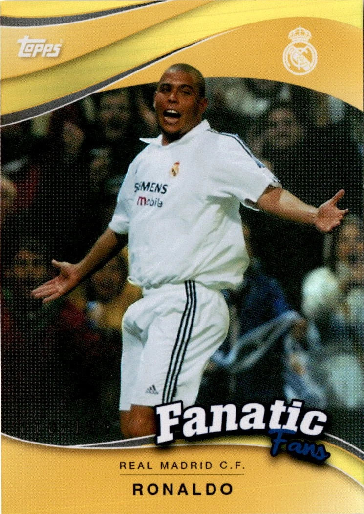 2024-25 Topps Real Madrid Fan Set #FF-3 Ronaldo Fanatics Fans Yellow #/199