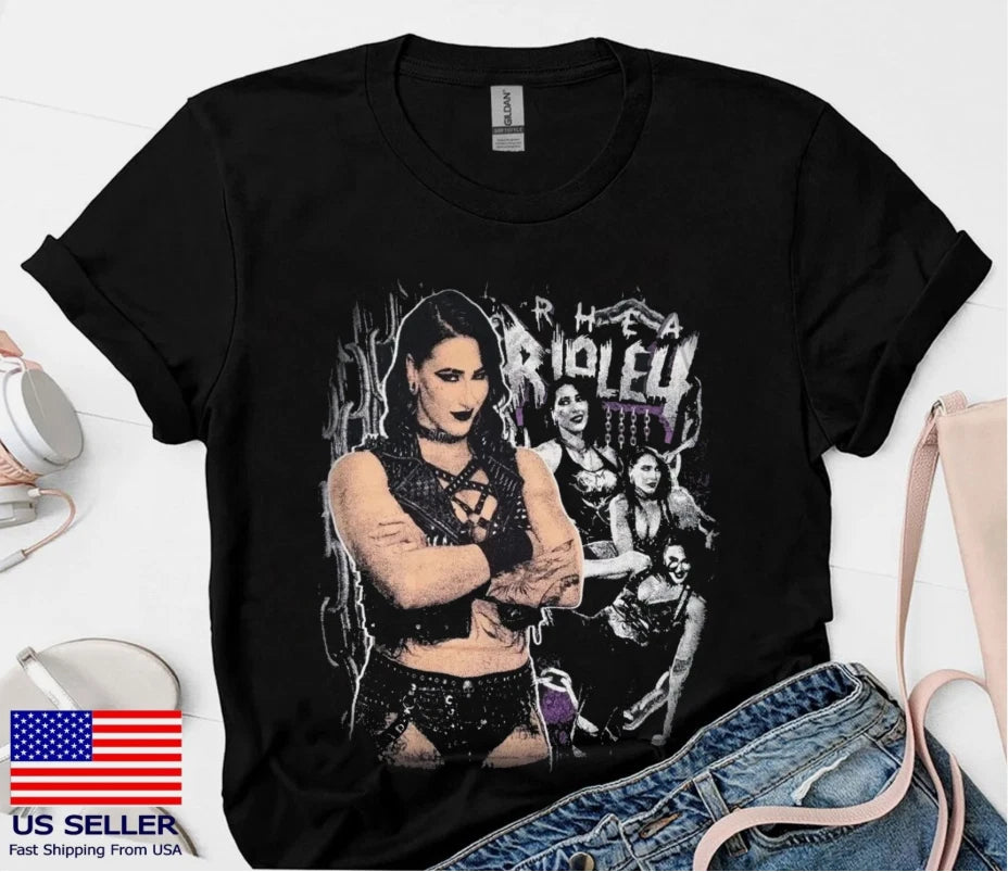 NEW!!! Rhea Ripley Grunge T-Shirt, Fan Gift