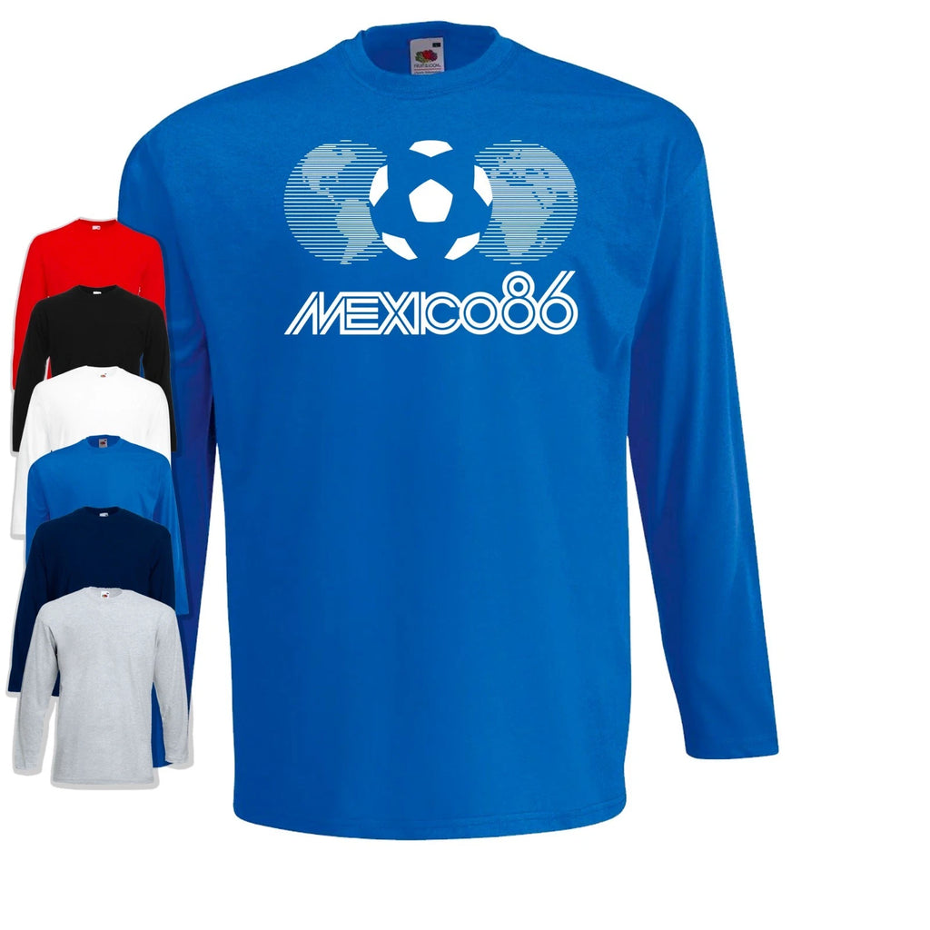 Mexico 86 Retro Long Sleeve T-Shirt | Football | World Soccer Sports