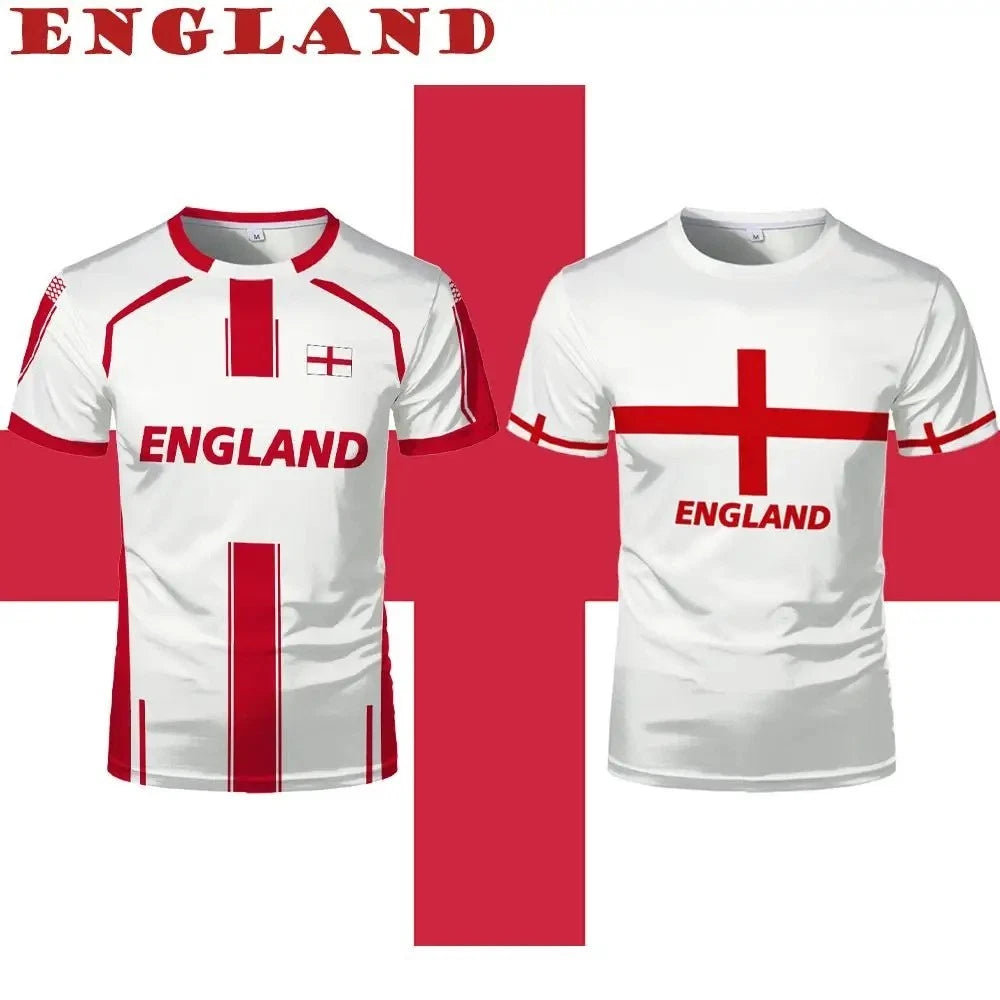 2026 England Football T-Shirts WORLD CUP Polyester Breathable Tops