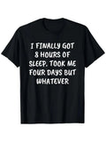 Funny Saying Shirt Sarcastic Quote Can't Sleep Insomnia T-Shirt, Suitable for Me