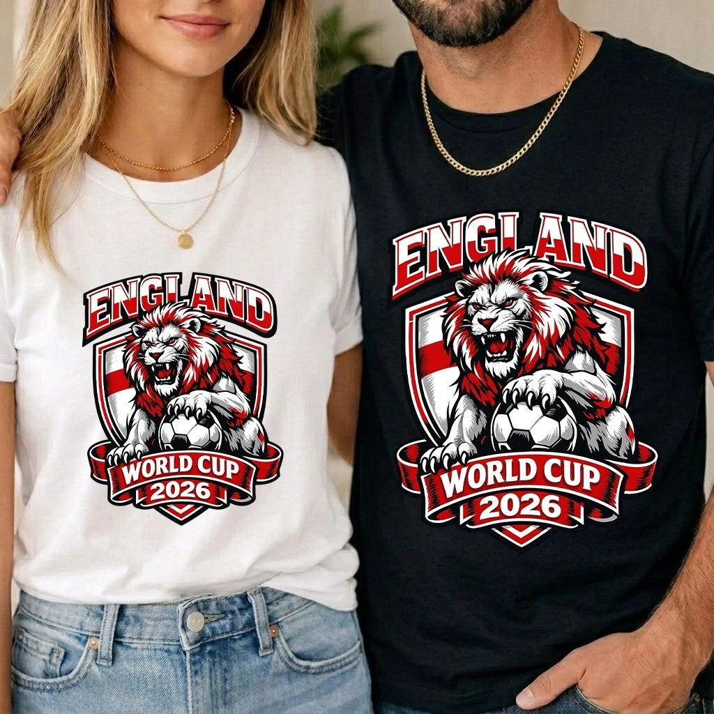 ENGLAND World Cup Football 2026 Unisex Kids T Shirt DTF Soccer Fan Tee