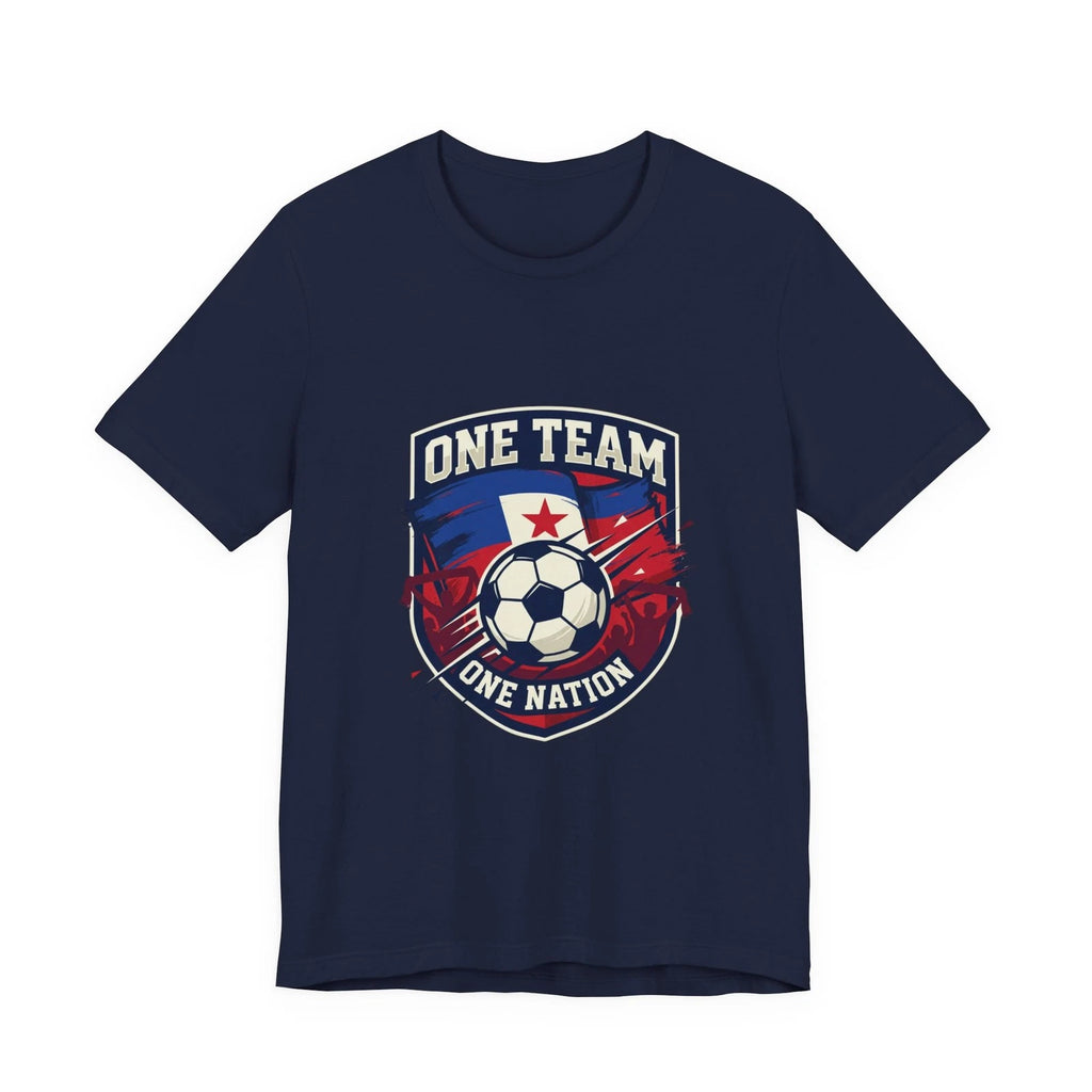 One Team One Nation Soccer Crest T-Shirt | Soccer Fan Tee
