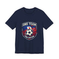 One Team One Nation Soccer Crest T-Shirt | Soccer Fan Tee