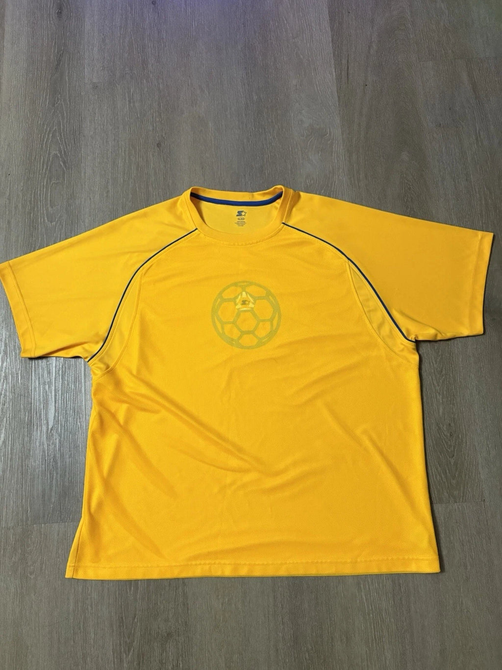 Size XL Vintage Starter USA Soccer T Shirt Jersey 90s VTG White Blue Large US