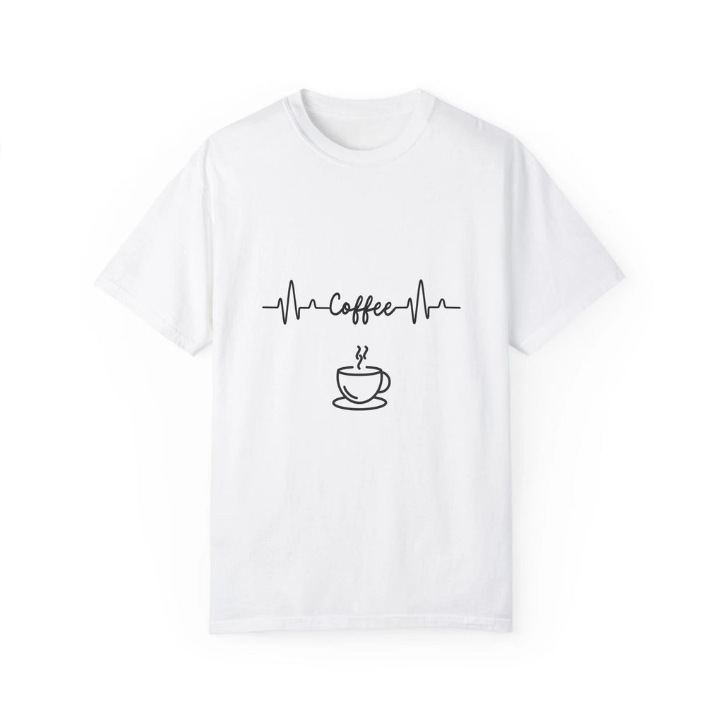 Coffee Heartbeat T-Shirt, Perfect Gift for Coffee Lovers, Casual Tee, Cool