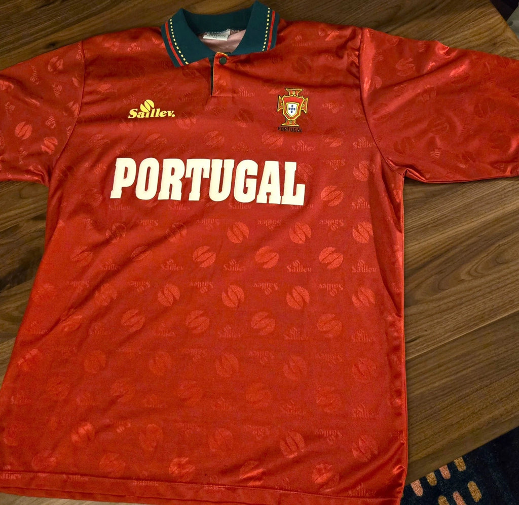 Portugal Vintage 1990's Football Jersey Saillev Shirt *Rare* (2XL slim)