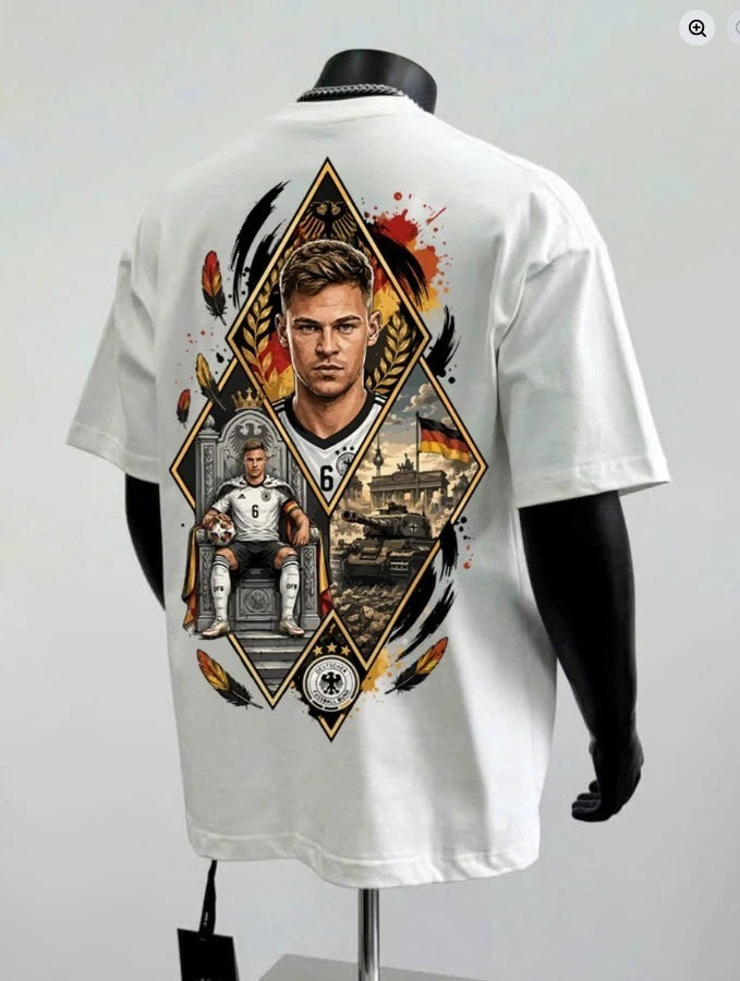 Joshua Kimmich Germany Soccer Graphic T-Shirt German Football Fan Tee