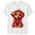 Puppy Dog Hoodie Animals Graphic Tee Unisex T Shirt Men Women Cute