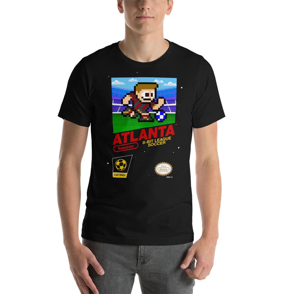 Atlanta United 8-bit Retro NES League Soccer Football Club FC Jersey Kit T-Shirt