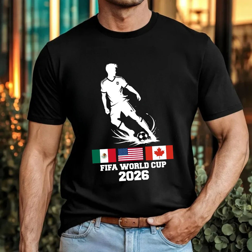 Football Tournament 2026 Player T-Shirt USA Canada Mexico Sports Fans Gift Top