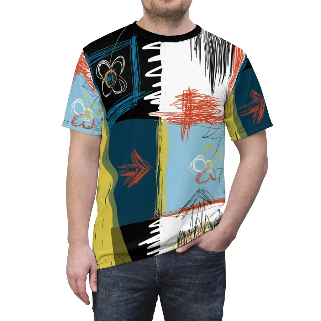 Abstract multicolored pop art style T-Shirt