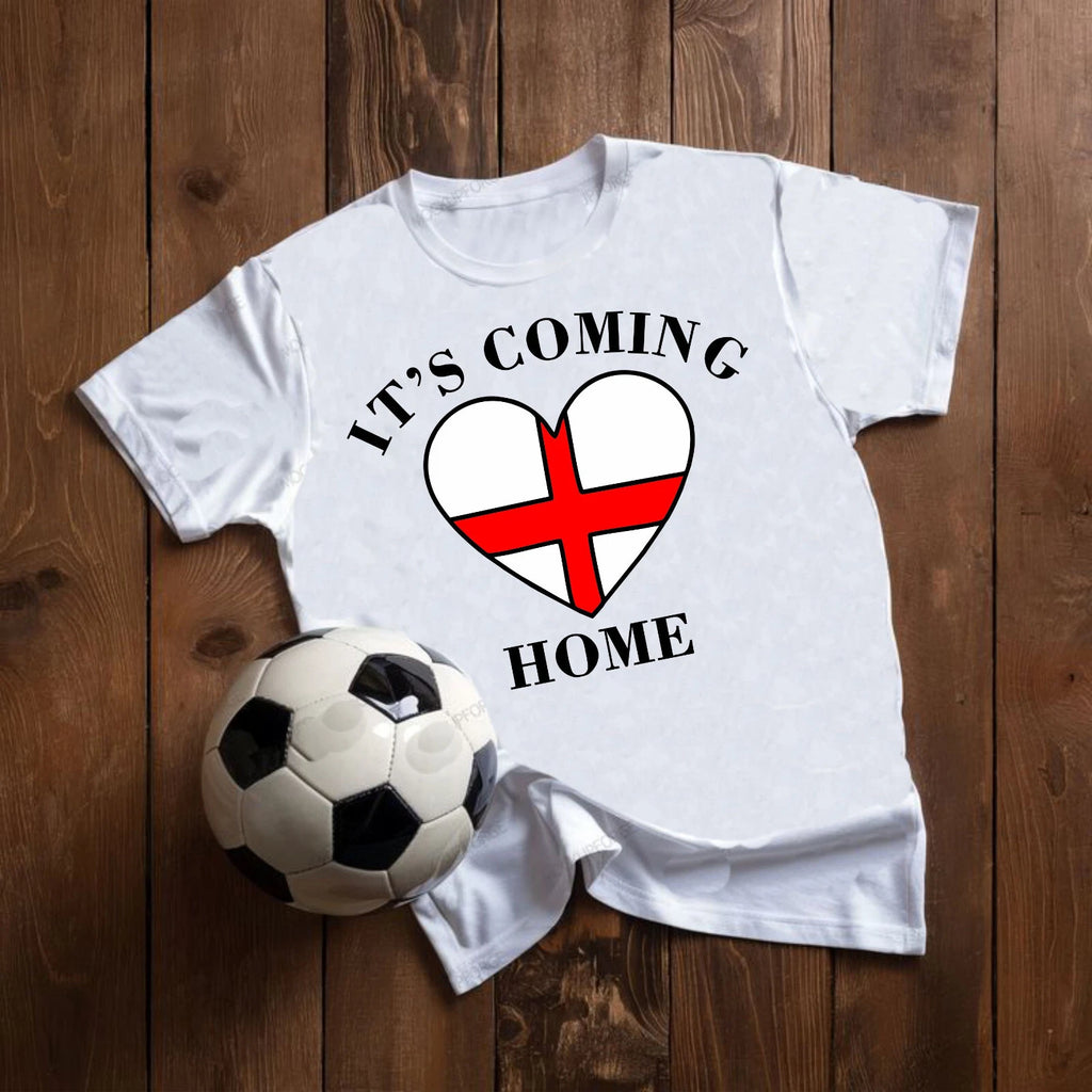 England Football T-Shirt, It's Coming Home England Shirt, England Supporter Tee