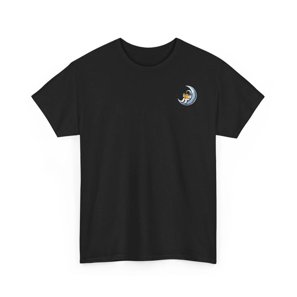 Impressley Moon Nap T-Shirt – Minimalist Crescent Moon Cartoon Graphic Tee
