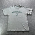 Champion Shirt Mens XL Gray Manhattan College Soccer Graphic Crewneck Tagless