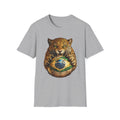 Brazil Jaguar Soccer Ball T-Shirt Brazil Flag Football Fan Graphic Tee