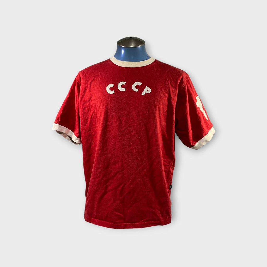 CCCP Soviet Union–Style #10 Soccer T-Shirt Men's XL Red Vintage Y2K Era