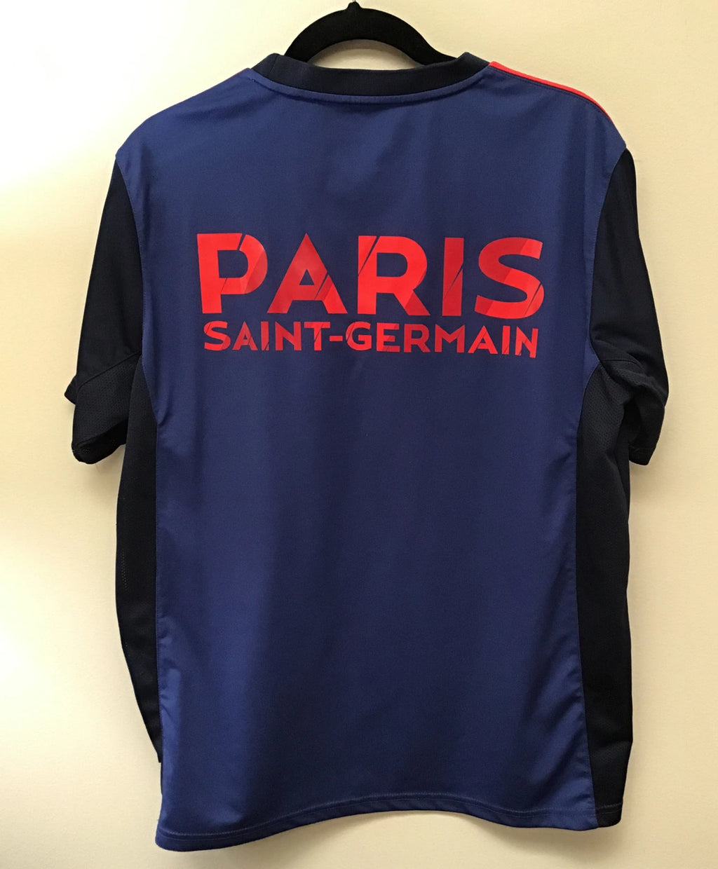 Paris Saint Germain Men's Blue Short Sleeve Shirt Jersey Soccer Fan X-Large XL