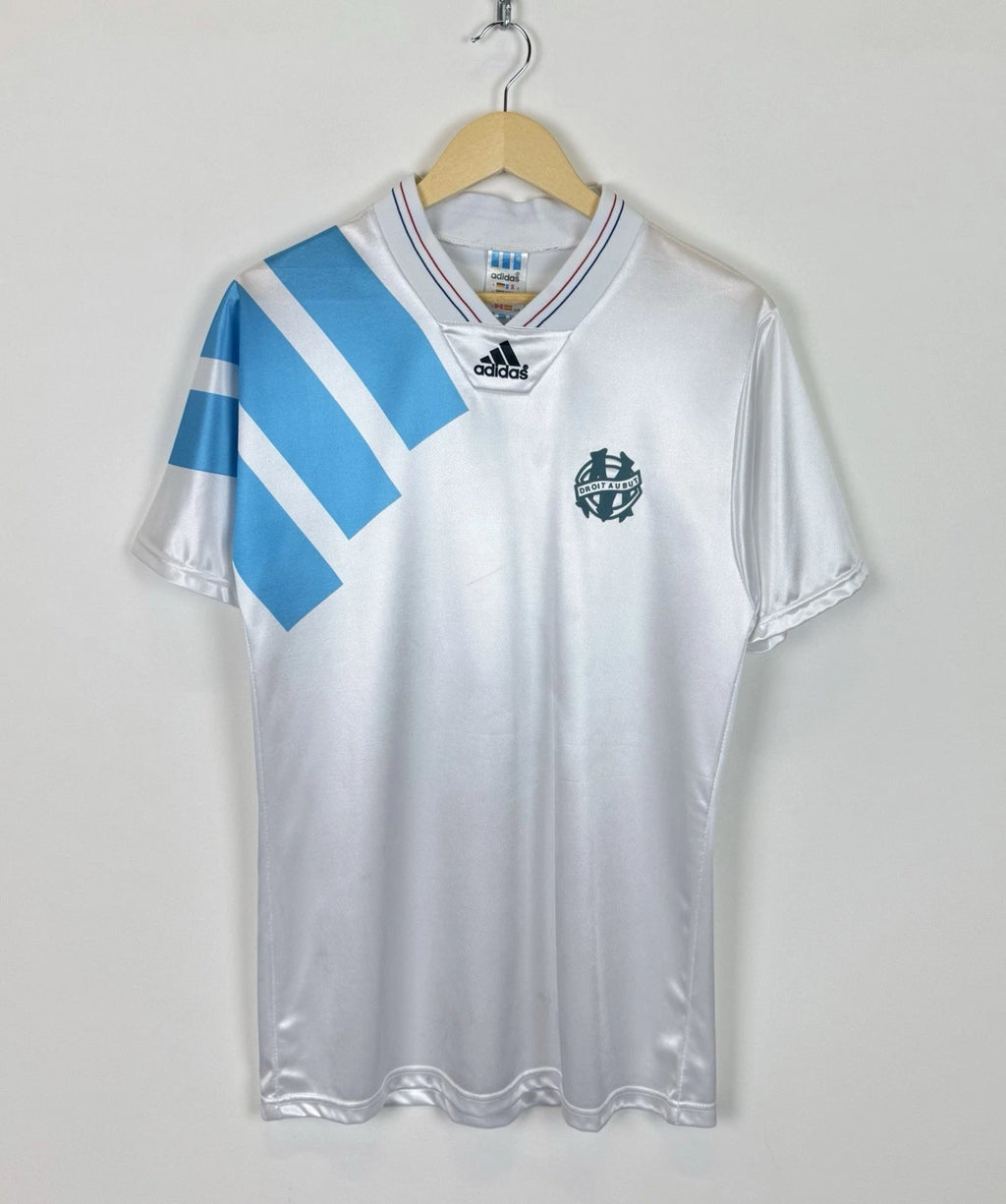 Vintage Olympique Marseille #8 WADDLE 1992/93 Soccer Jersey Foolball Shirt Home