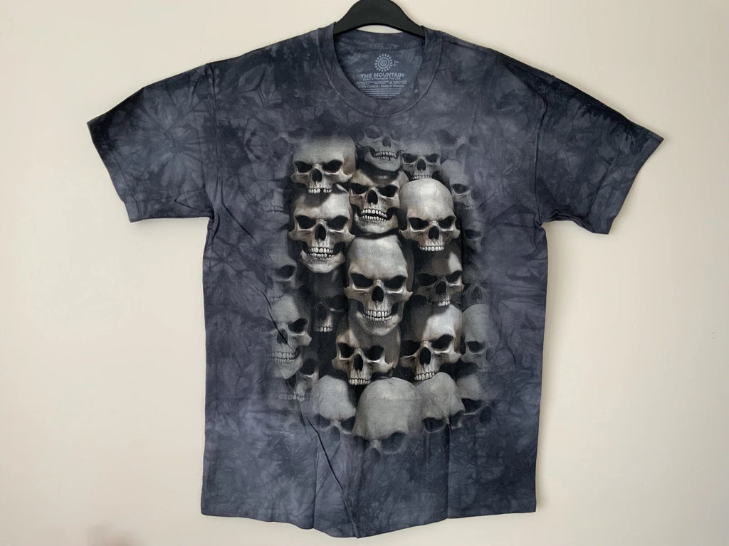 The Mountain Skull Crypt Adult, Unisex, Gothic T Shirt - Halloween - Brand New