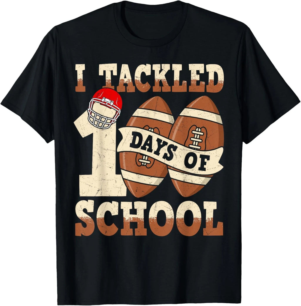 100 Days of School Football Sport Design Unisex T-Shirt