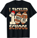 100 Days of School Football Sport Design Unisex T-Shirt