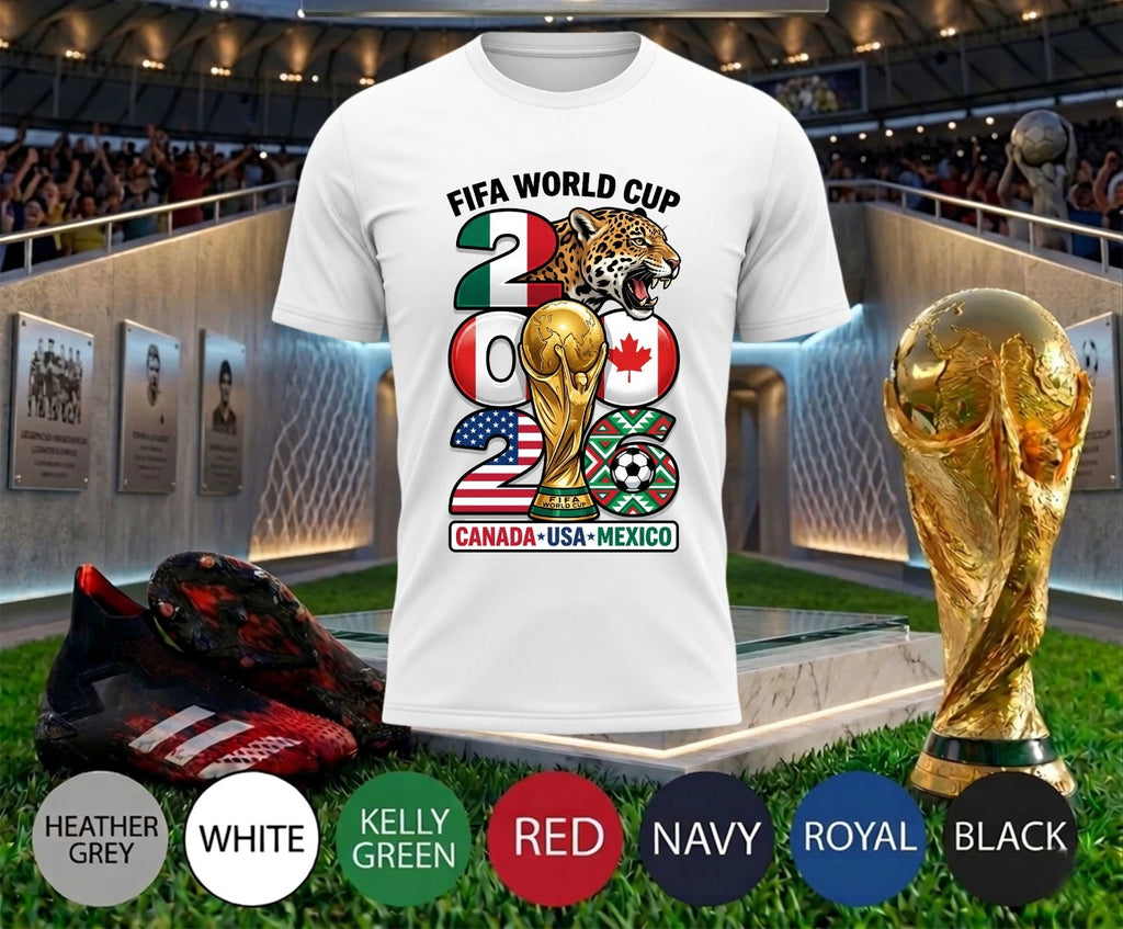 Football Fan T-Shirt – Canada USA Mexico Host Nations Inspired Soccer Tee Top